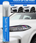 Exact Match Touch Up Paint Pen For Chevy GMC Buick And Cadillac Ice, Quick Silver, Switchblade Metallic Colors Easy Scratch Repair Color Match Pen For Quick Fix And Car Scratch Repair with before and after images of car scratch repair.