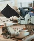 Heavy Duty Miter Saw Dust Collection Bags With Durable Zipper And Reinforced Wire Rim, Universal Adjustable Sleeve Fits Table Saws And Belt Sanders, No Sweat Woodworking Shop Cleanup on miter saw