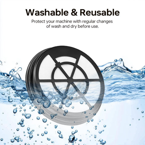 NEN110A NEN110B NEN110D Vacuum Filter Compatible With Eureka WhirlWind Bagless Canister, washable round filter in water