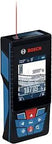 Blaze Outdoor Connected Laser Measure With Viewfinder, 400 Ft Range, 5 MP Digital Viewfinder, handheld with display showing measurements