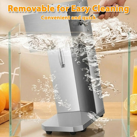 Hand Press Juicer With Fruit Cup Design Lever Extractor For Fresh Juice On Demand Eco Friendly Shop Ready Commercial Juicer With Sturdy Frame Compact Short Component And Long Extractor For Juice Shops, stainless steel, removable parts