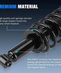 Close-up of Beefed-Up Rear Complete Coil Spring Strut Kit With Hydraulic Shock Absorbers details for Jeep, Compass, Dodge.
