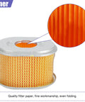 Close-up of the inner filter paper of Air Filter Housing Assembly For GX160 GX200 GX140 5.5HP Engines Coleman CT200U CT200U EX BT200X.