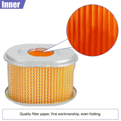 Close-up of the inner filter paper of Air Filter Housing Assembly For GX160 GX200 GX140 5.5HP Engines Coleman CT200U CT200U EX BT200X.