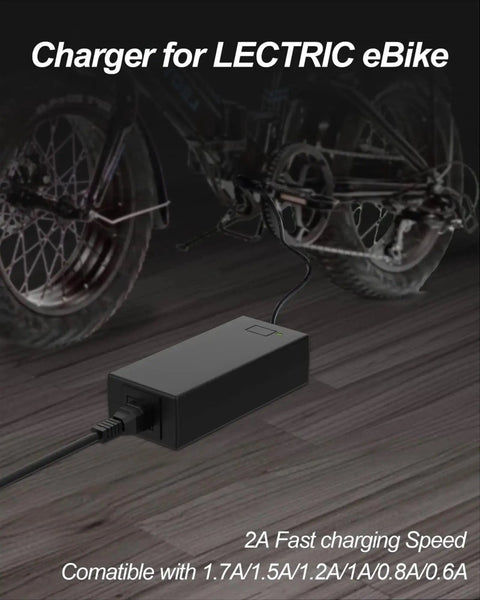 54.6V 2A Electric Bike Charger For 48V Lithium Batteries Plug-And-Play Replacement Compatible With Lectric XP 3.0 2.0 Heybike Mars Mars 2.0 Race Max Sola Ecotric City Beach Evercross H5 H7 Ebikes
