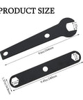 Badass Table Saw Wrench Set Compatible With Ryobi 10 Inch Table Arbor Blade Replacement Fits Bts10 Bts12s Rts21 with dimensions.