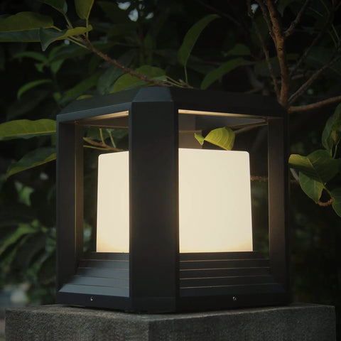 Outdoor Post Lights For Deck Fence And Yard With Hard Wired 120V 20W 3000K LED Pillar Lights Waterproof ETL Listed Modern Exterior Lighting