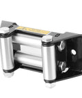 10 Inch Heavy Duty Winch Cable Roller Fairlead For Side By Side Vehicles 125mm Bolt Hole Distance Durable Iron Construction