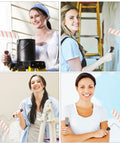 Women using Knock Your Next Reno Out Of The Park With This Smooth Ride Roller And Brush Set Having A Solid Tray for painting.