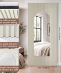 Massive Space Saver Trackless Sliding Barn Door With Built In Mirror And Soft Close Hardware Kit To Keep Your Floors Clear, 36x84 inches, modern design