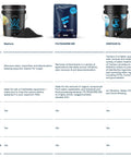 Comparison chart of Neptune, Filtrasorb 200, and Centaur XL activated carbon products for filtration, each with granules and usage details.