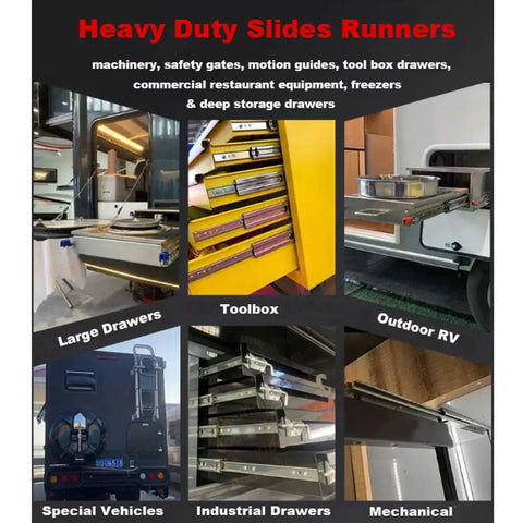 Heavy Duty Long Locking Drawer Slides With Full Extension 32 Inch Side Mount Rails Lockin And Lockout in various applications