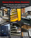 Kickass Heavy Duty Locking Drawer Slides For Garage Toolboxes And Road Ready Campers 53Mm Wide in various applications.