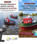 Dope Turbocharged RC Boat 1:72 Scale Electric Racing Model with 2.4GHz Remote Control in a lake