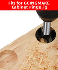 Heavy Duty 2 Pack 35mm Carbide Tipped Hinge Drill Bits For Concealed Cabinet Jigs Making clean holes in plywood.