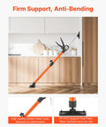 Sturdy Telescopic Support Pole For Cabinets, 2-Pack Steel Third Hand Tool adjustable 21 to 45 inches in kitchen setting.