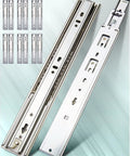 18 Inch Soft Close Drawer Slides Set Of 6 Pairs 12 Pieces Full Extension Side Mount Ball Bearing Quiet Glide Rust Resistant