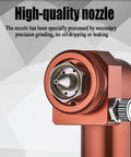 Heavy Duty Extension Pole Spray Gun With Pressure Feed Paint Sprayer And Adjustable Nozzle showing high-quality steel nozzle details