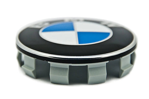 BMW Hubcap Replacement 36 13 6 783 536 Black Fits Most Original BMW Wheels For 1 Series 3 Series 5 Series M Models X3 X5 Z4 SAVs And 6 Series Premium Quality Wheel Cover Replacement Direct Fit Black Finish shown on a white background