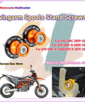 10mm Swingarm Spools And Stand Screws For 690 SMC SMC R Enduro R Motorcycles 2008 2022 Upgrade Kit Durable Aluminum Mounts For Easy Lifts Clean Look Smooth Fitment And High Quality Construction