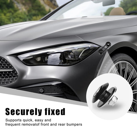 Car with Universal Car Bumper Quick Release Kit with Stainless Steel Screws and Rubber O Ring Washers Front and Rear Bumper Fasteners