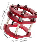 Sturdy Iron Router Lift Table Base With Red Finish For Small Electric Tenoning And Trimming Machines, featuring easy clean design.