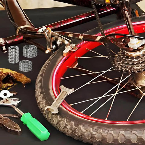 Five Sets Of Ten Types Bike Bearing Kit With Headset Retainers For Crank And Caged Wheel Repairs 4mm To 8mm Bearings on bike repair setup