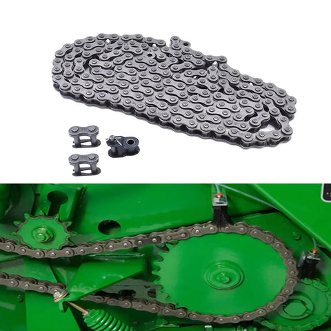 35 Roller Chain Kit With 5 Feet Of Steel Chain Includes 2 Connecting Links And 1 Offset Link Heavy Duty 2100 Lb Tensile Hardened Rollers