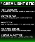 Emergency Glow Sticks Pack Ultra Bright Chem Light Sticks Individually Wrapped Military Grade Quality 12 Hour Run Time Bulk