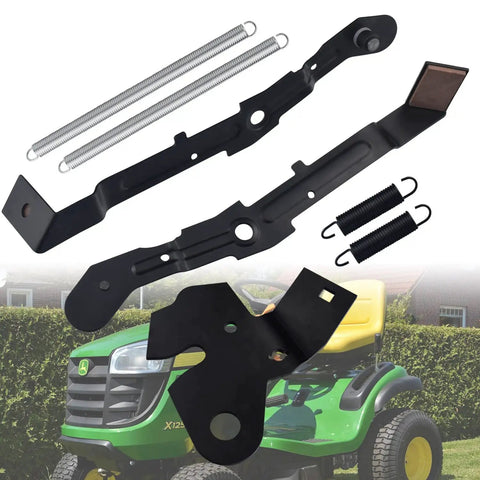 Arm Bracket Roller Cam Kit For AYP Husqvarna Craftsman 42 Inch Mower Deck Includes Two Brake Arms One Idler Arm And Two Springs For A Beefed Up Plug And Play Fit With Part Numbers 532184907 532151785 532155046
