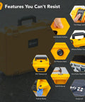 Features of the Waterproof PVC1 Hard Camera Case With Padded Dividers for Cameras Lenses and Dual Drones