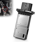 Heavy Duty Mass Air Flow Sensor Meter Replacement 22680 7S000 showing detailed design and connector for Nissan and Infiniti vehicles.