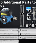 Instant Hot Water Recirculating Pump Kit Featuring Thermal Bypass Tech For Rapid Tank Heating No Return Line Required Hands On Installation To Knock Out Wait Times And Crush Utility Bills Daily with components and fittings.