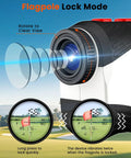 High Precision Golf Rangefinder With Slope, Measures Up To 1200 Yards At 0.5 Yard Accuracy, 7X Magnification, Flag Lock Vibration