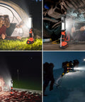 2000 Lumen LED Work Light With 20V Lithium Battery Compatibility camping, auto repair, fishing, and mountain climbing scenes
