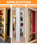 Heavy Duty Wood Door Pivot Hinges Self Closing 360 Degree Shaft Stainless Steel Pivot Hardware application on bookshelf doors