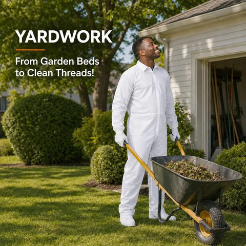 Kick Up Dust Without Breaking A Sweat With These Super Lightweight Disposable Coveralls And Breathable Paint Suit Solid Crawlspace Gear That Stays Cool Handles Messes Like A Champ All Day Long