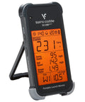 Display of Portable Golf Launch Monitor And Swing Analyzer With Real Time Shot Data Tracking And Doppler Radar Technology 12 Hour Battery