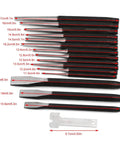 Sixteen Piece Mechanic Punches And Chisel Set Built To Last Heavy Duty Anti Rust Steel Pro Grade Tool Kit For Pros And DIYers