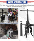 Three Jaw Bearing Puller Set For Cars, SUVs, And Bikes Internal And External Puller Tool in various applications