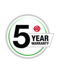 5-year warranty badge for Mansfield Toilet Fill Valve And Flush Valve Seal Repair Kit For Quick Leak Fix On Mansfield 210 And 211 Toilets