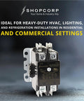 2 Pole 40 Amp AC Contactor with 240V Coil for HVAC and Refrigeration