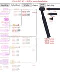 TIG WP17 WP18 WP26 Series installation diagram showing components for Premium 53N59 TIG Alumina Nozzles 5/16 Inch By 1 Inch Compact Fit.