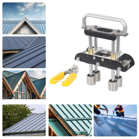 Sheet Metal Bender Tool With Manual Brake And Shears For Precise 0 To 90 Degree Bends In Iron And Aluminum 19.2x7.1x25cm