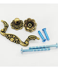 Antique Bronze 3 Inch Center To Center Drop Drawer Pulls, 6 Pack Bail Cabinet Handles For Furniture Cupboard Kitchen Door