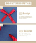 Retro Invitation Envelopes Set, 10 Pack, 22x11cm, 250gsm Kraft Paper Envelopes with red ribbon detail.