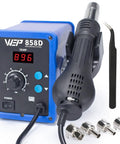 Hot Air Rework Soldering Station With Temperature Control And Adjustable Air Flow, Digital Display For SMD Soldering
