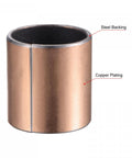 Heavy Duty Sleeve Bearing Oilless Bushing Plain Bearings with 28mm Bore, 32mm Outside Diameter, 40mm Length, steel backing, and copper plating.
