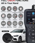 Universal OBD2 Scanner With 65,000 Plus DTCs, Real Time Live Data, Battery Voltage Check, I M Readiness for OBDII Cars