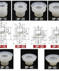 20 Piece Vacuum Cup Sucker Set For DP Manipulator Pneumatic Systems Industrial Robotic Gripper And Material Handling Beefy Heavy Duty DP Vacuum Cup Kit For Reliable Suction In Automated Pick And Place Tasks, DP-15 to DP-50 sizes